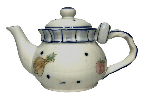 Ceramic individual teapot blue - ceramic,
