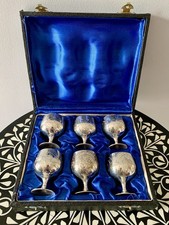 6 Vintage Miniature Silver