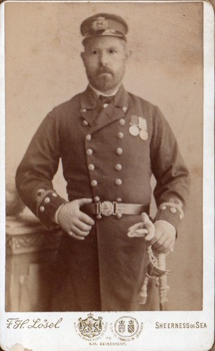 Sheerness sea military cdv - sheerness,