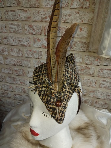 1940 style tweed - tweed, teardrop