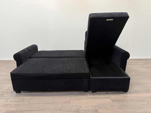 Addie charcoal velvet - charcoal, corner