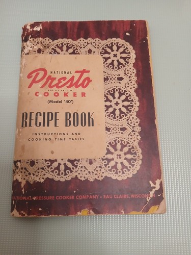 Presto cooker model - cooker, recipe