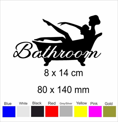 Bathroom toilet door sticker - bathroom,