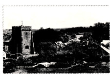 Old postcard - Nevern Church -