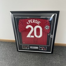 Robin Van Persie Signed Shirt Framed COA & Photo  Proof Rare Manchester United 