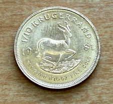 South Africa 1981 Gold 1/10 oz