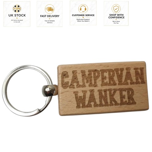 Cute wooden motorhome key - key, fob