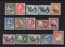 Kenya, Uganda & Tanganyika QE 1954 Set Unmounted Mint