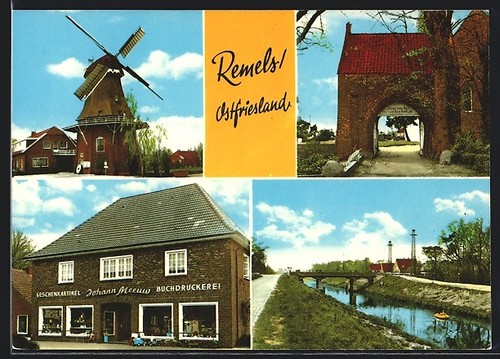 Postcard remels windmill - remels,,