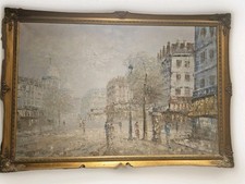 Large Oil On Canvas Signed