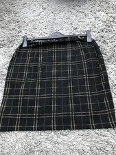 Women black and gold stretch mini skirt size 16 Matalan