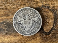 Barber half dollar - half,