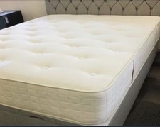 Double Hybrid Memory Foam Spring Mattress 190x135x20cm Medium Firm UK Made