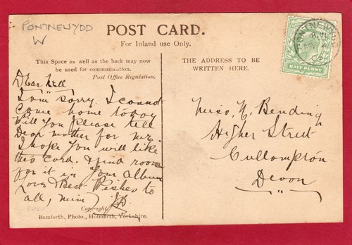 Pontnewydd 1906 single circle - pontnewydd,