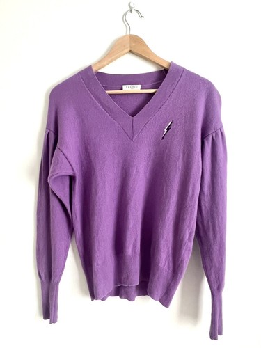 Sandro purple wool jumper size - sandro,