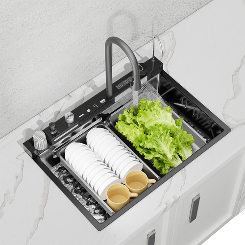 Waterfall kitchen sink - waterfall,