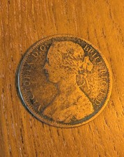 Queen Victoria One Penny Coin
