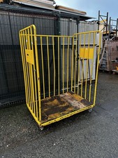 Yellow Warehouse Trolley Cage