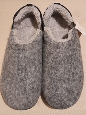 M&S Men's Winter Slippers Size 10 Grey & Black