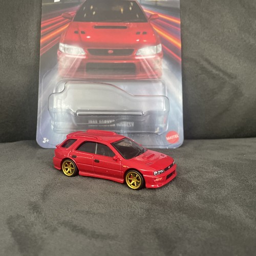 Hot wheels red subaru - hot,