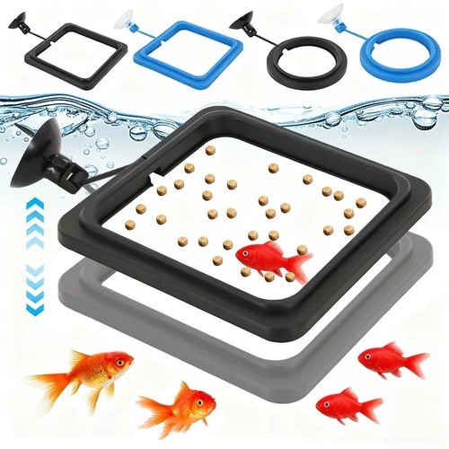 Fish feeding ring with suction - feeding,