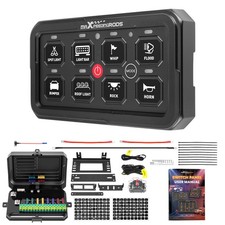 8 Gang Aluminium Switch Panel