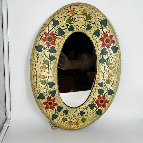 Handcrafted bali wood oval - wood,