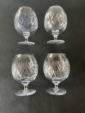 Set of 4 Vintage Crystal/cut glass Brandy glasses