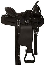 New Black Western Adult Barrel