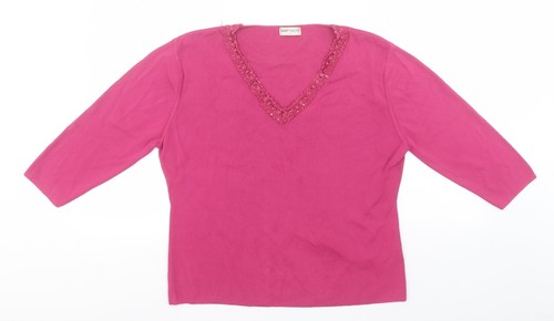 Bonmarche womens pink viscose - bonmarche,