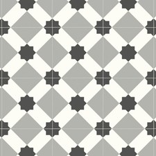 Grey and White Vinyl Flooring