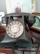 vintage old antique bakelite dial telephone phone 1950s 50s