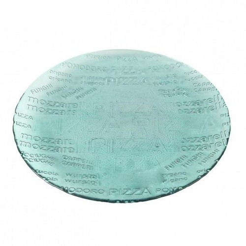 Glass pizza plate dia - glass,