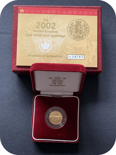 2002 proof half gold - half,