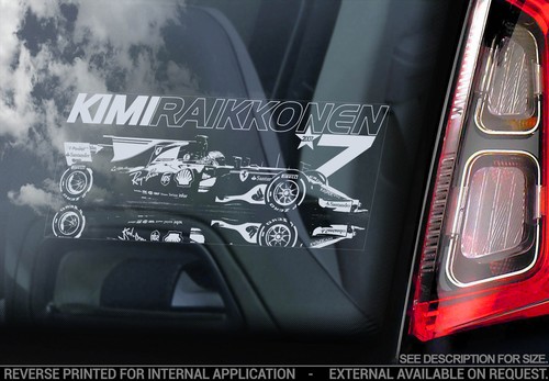 Kimi raikkonen car window - kimi,