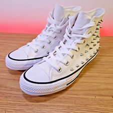 CONVERSE CHUCK TAYLOR UK 5 All Star Studded High Top White Womens   Rare Sample