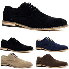 Mens New Faux Suede Lace Up