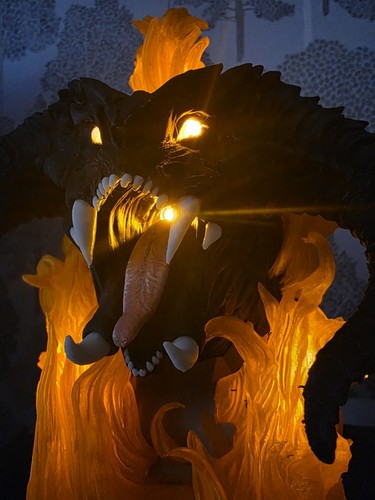 Custom led balrog bust - balrog,