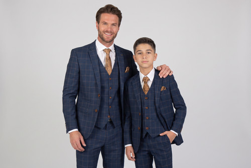 Mens boys windowpane - boys, check