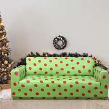 Christmas Sofa Cover Lime