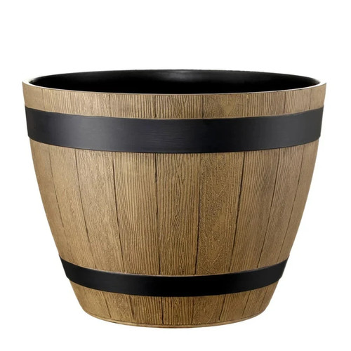 Barrel planter pots plastic - planter,