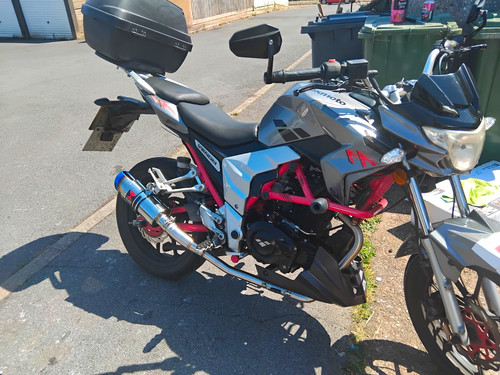 Titanium downpipe with black - titanium,