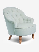 Laura Ashley Hanby Baron Chenille Pale Green Accent Chair RRP £449