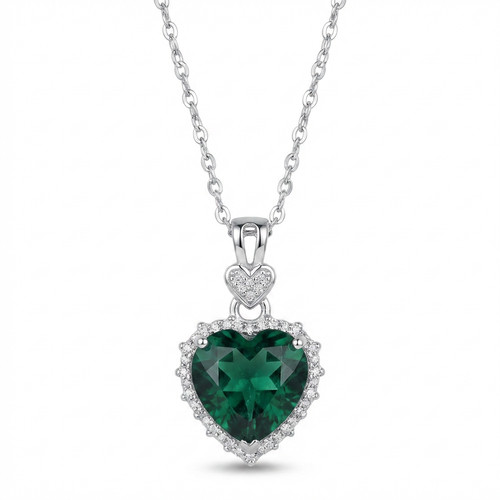 Zambian lab emerald heart - lab,