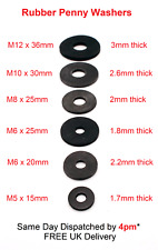 Rubber Penny Washers M5x15mm