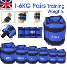 Ankle Wrist Leg Weights Straps Running Exercise Fitness Gym Strength Training UK