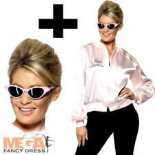 Pink Ladies Official Jacket + Sunglasses Grease Fancy Dress 1950s Adults Costume