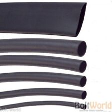 BLACK HEAT SHRINK CAR ELECTRICAL TUBE SLEEVING CABLE VARIOUS SIZES & LENGTH