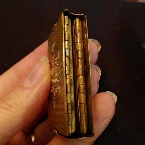 Brass folding needle book - folding,