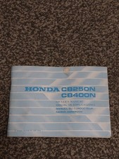 HONDA CB250N, CB400N OWNER'S MANUAL 1978